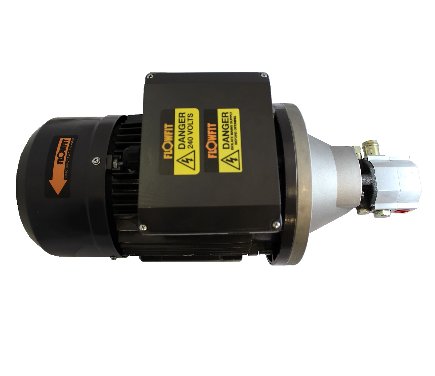 Hydraulic Electric Motor Pump Set 3.7KW 240V Single Phase (1PH) with 8GPM Hi-Lo Pump
