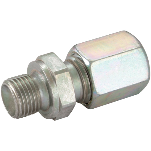 Hydraulic Tube Male Stud Coupling, BSPP 60° Cone, 1/8" BSPP x 6mm, LD