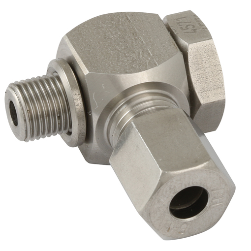 Hydraulic L Series, 3/8" BSPP, Tube OD 12mm, Metal Sealing Ring 316