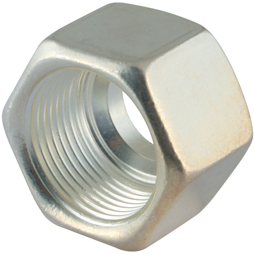 Silver Plated Stainless Steel Nuts (AGP), M24 X 1.5, hose OD 16mm