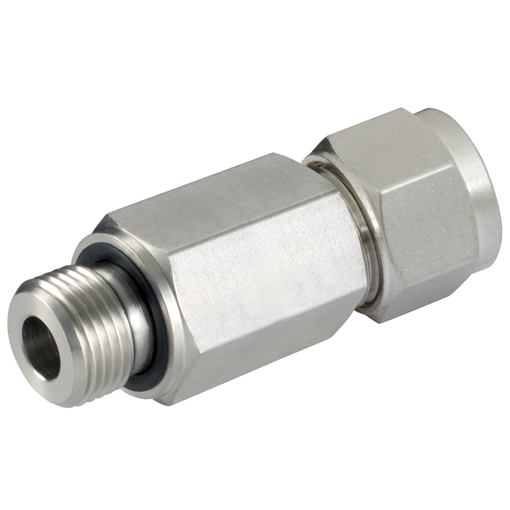 Male Connectors, Male Thread (Long) 7/16"-20 SAE/MS, Tube OD 1/4"