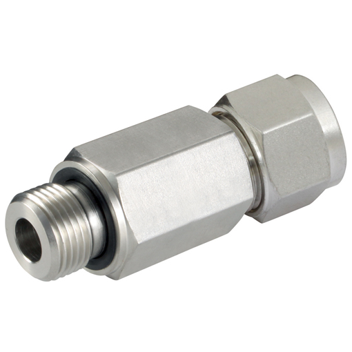 Male Connectors, Male Thread (Long) 7/16"-20 SAE/MS, Tube OD 1/4" Male Connectors, Male Thread (Long) 7/16"-20 SAE/MS, Tube OD 1/4"