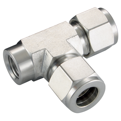 Female Run Tees, Female Thread, 1/8" NPT, Tube OD 1/8" Female Run Tees, Female Thread, 1/8" NPT, Tube OD 1/8"