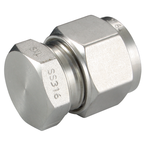 Stainless Steel Twin Ferrule Compression Fitting 1/8” OD C/W cap Stainless Steel Twin Ferrule Compression Fitting 1/8” OD C/W cap