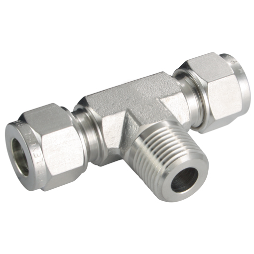 Male Branch Tees, Male Thread, 1/8", Tube OD 6mm Male Branch Tees, Male Thread, 1/8", Tube OD 6mm
