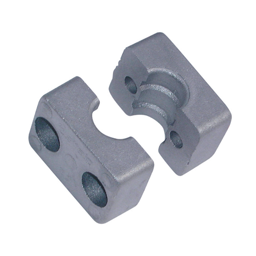 Series A Light Duty Clamp Halves, Single Aluminium, Outside Diameter: 6mm