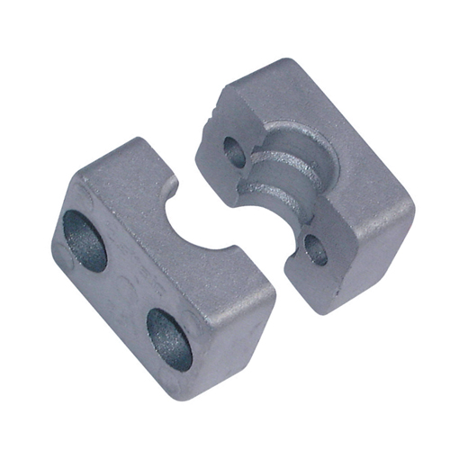 Series A Light Duty Clamp Halves, Single Aluminium, Outside Diameter