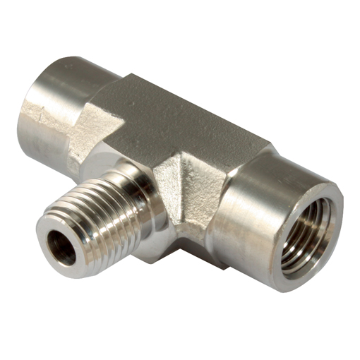 Branch Tees, Female x Male, NPT, Thread Size 1/8'' Branch Tees, Female x Male, NPT, Thread Size 1/8''