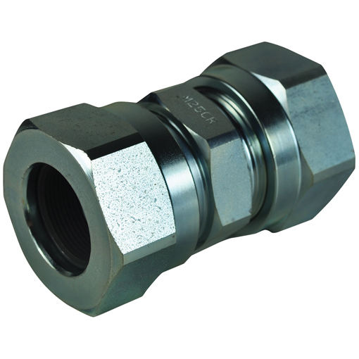 Hydraulic Tube High Pressure Metric Tube Coupling, Straight Coupling, 6mm x 6mm