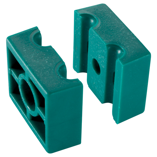RSB Series, Series B Clamp Halves, Double Polypropylene Inside Smooth, Outside Diameter 6mm, Group 1
