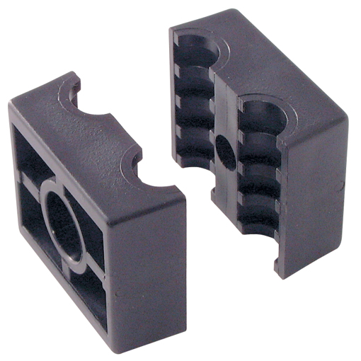 RSB Series, Series B Clamp Halves, Double Polypropylene 6 (Fire Retardant) Outside Diameter 6.4mm, Group 1