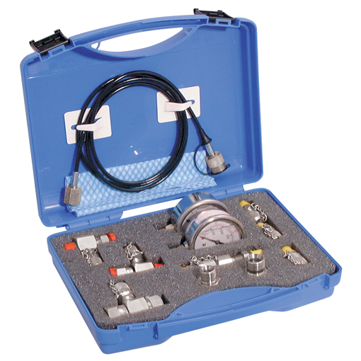 Spradow Pressure Test Kits, 400 bar, BSPP/Metric with In-line Tees