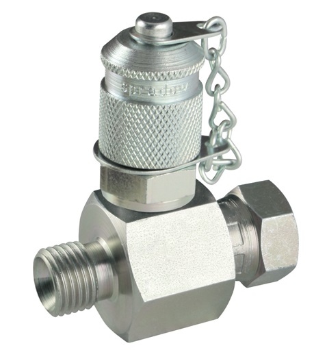 Spradow Piston Valve Type, M16 x 2 In-line Tee, 1/4" BSPP, 400 bar