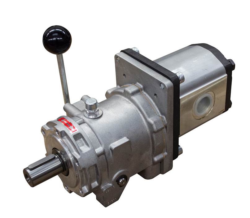 Flowfit Group 2, Hydraulic Mechanical Clutch and Pump Assembly, 14cc, 25.2 L/Min, 1800RPM
