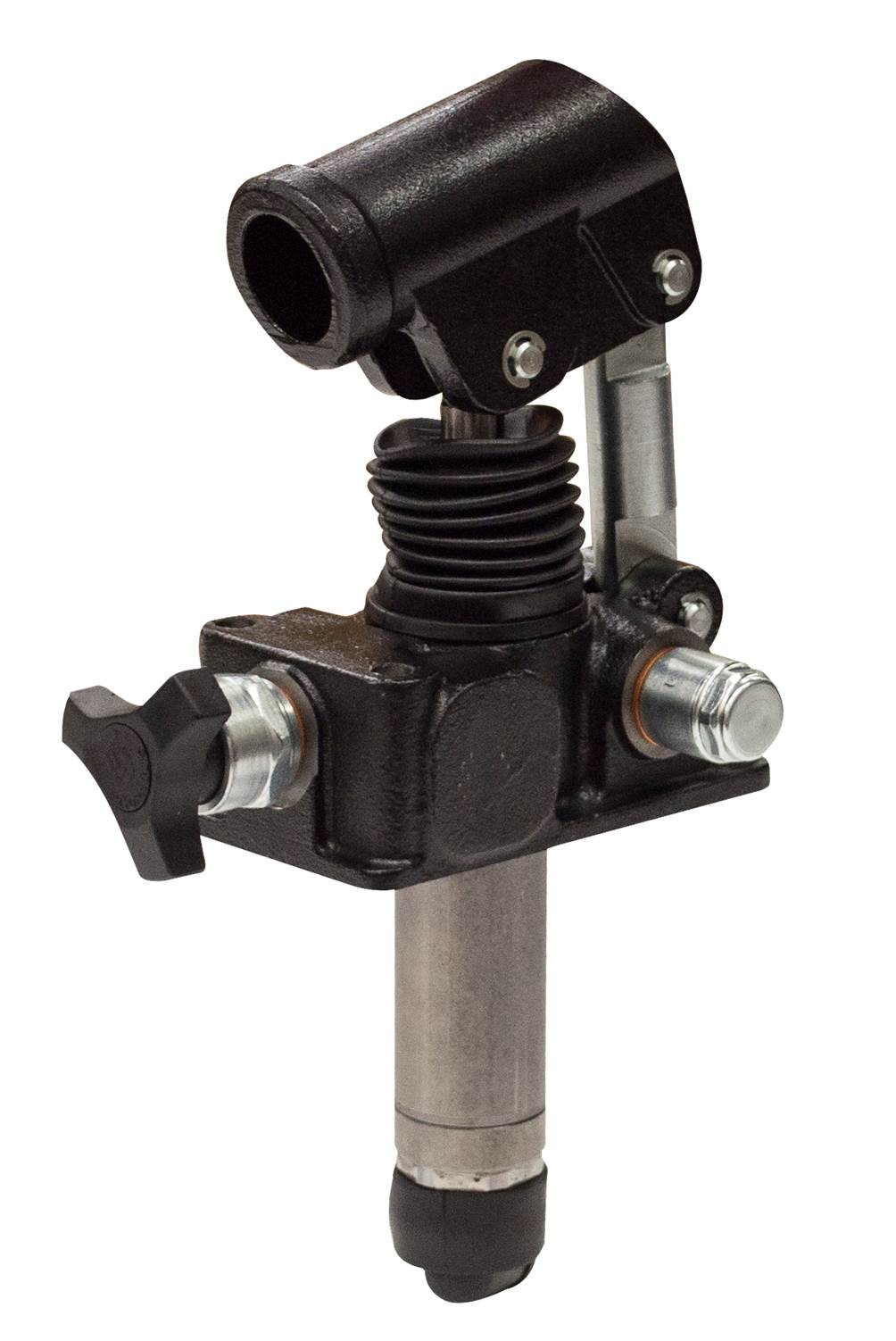 Hydraulic double acting handpump for single acting cylinder 28 cc with