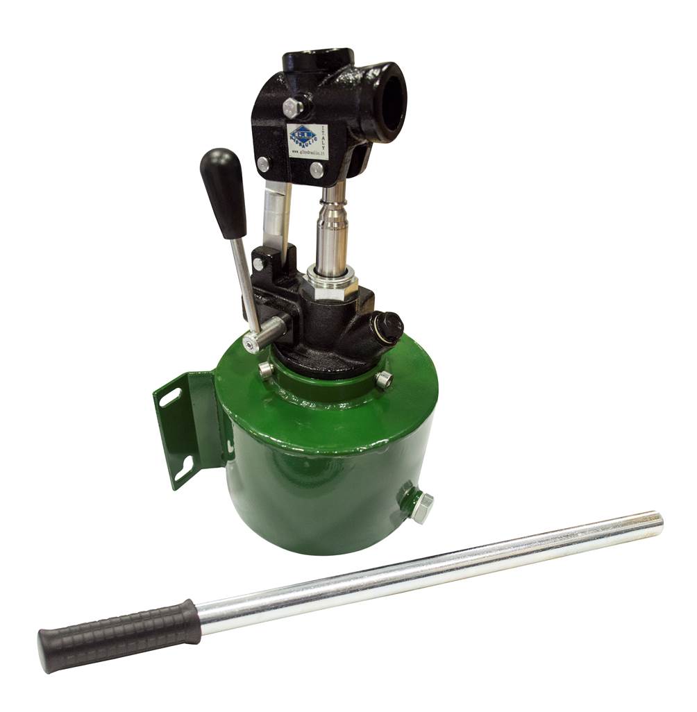 GL Double Acting 20cc Hydraulic Hand Pump with 4 Litre Tank, Double Acting Valve and Hand Lever for Double Acting Cylinder (with Bellows) GL Double Acting 20cc Hydraulic Hand Pump with 4 Litre Tank, Double Acting Valve and Hand Lever for Double Acting Cylinder (with Bellows)