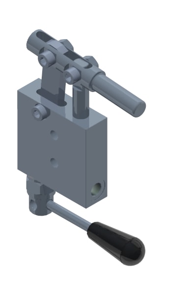 GL Single Stroke for Single Acting Cylinder with Release Lever and Actioning Lever