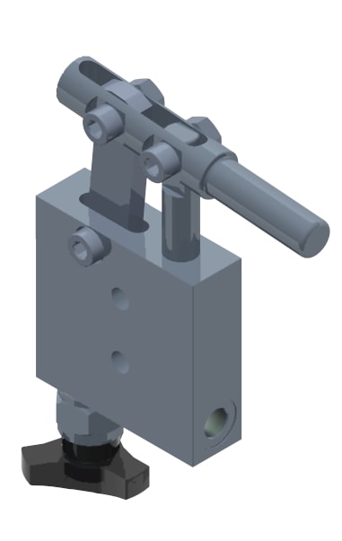 GL Single Stroke for Single Acting Cylinder with Release Hand Knob and Actioning Lever