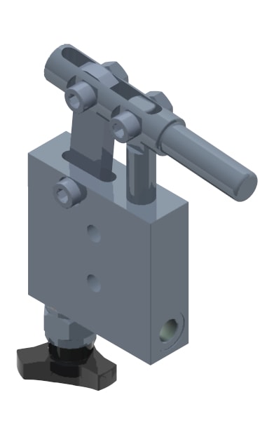 GL Single Stroke for Single Acting Cylinder with Release Hand Knob and Actioning Lever GL Single Stroke for Single Acting Cylinder with Release Hand Knob and Actioning Lever