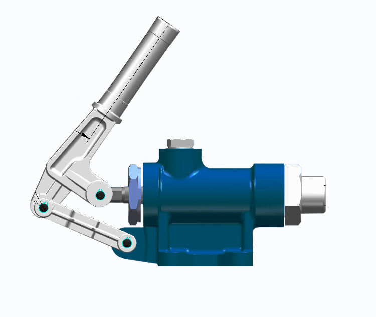 GL Double Stroke 18cc Hand Pump for a Single Acting Cylinder fixing to wall GL Double Stroke 18cc Hand Pump for a Single Acting Cylinder fixing to wall