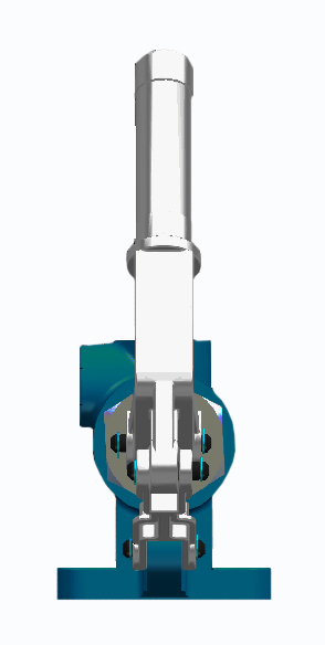 GL Double Stroke 18cc Hand Pump for a Single Acting Cylinder fixing to wall