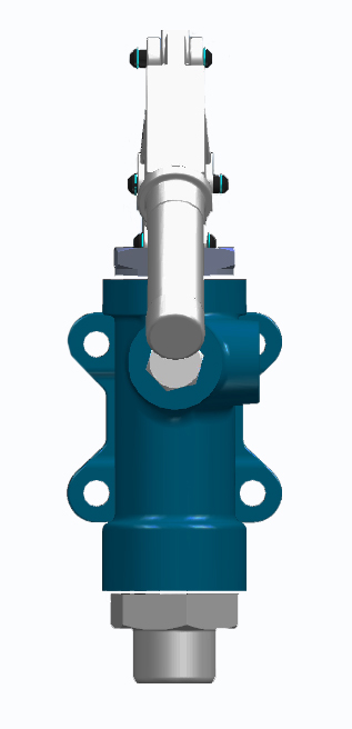 GL Double Stroke 18cc Hand Pump for a Single Acting Cylinder fixing to wall GL Double Stroke 18cc Hand Pump for a Single Acting Cylinder fixing to wall