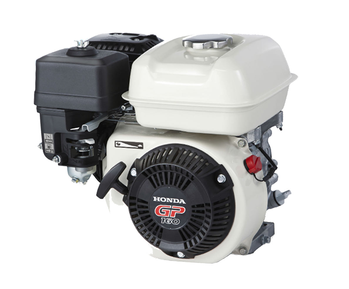 Genuine Honda 5.5 HP Single Cylinder 4 Stroke Air Cooled Petrol Engine, Recoil Start, Horizontal Mount (White)