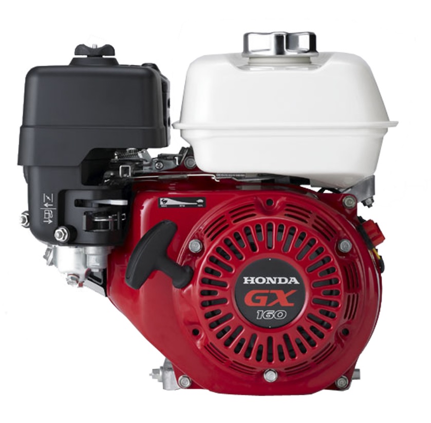 Genuine Honda 5.5 HP Single Cylinder 4 Stroke Air Cooled Petrol Engine, Recoil Start, Horizontal Mount (Red) EU Only