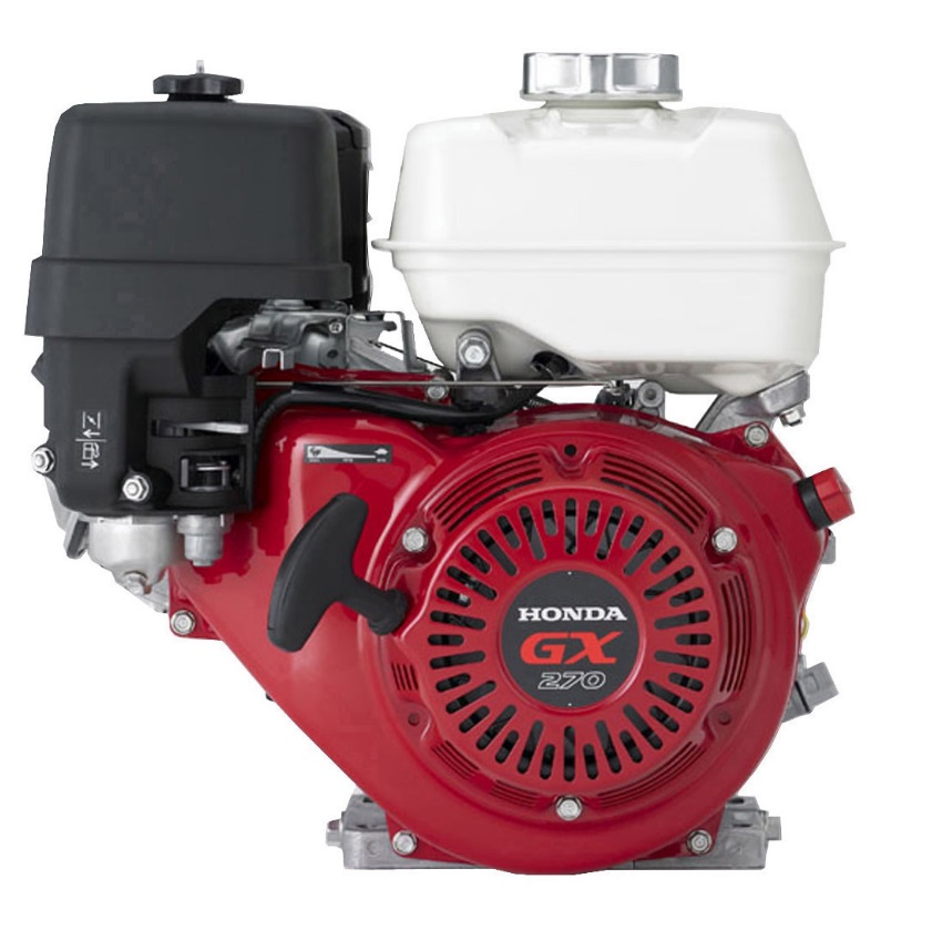 Genuine Honda 9.5 HP Single Cylinder 4 Stroke Air Cooled Petrol Engine, Electric Start, Horizontal Mount (Red)