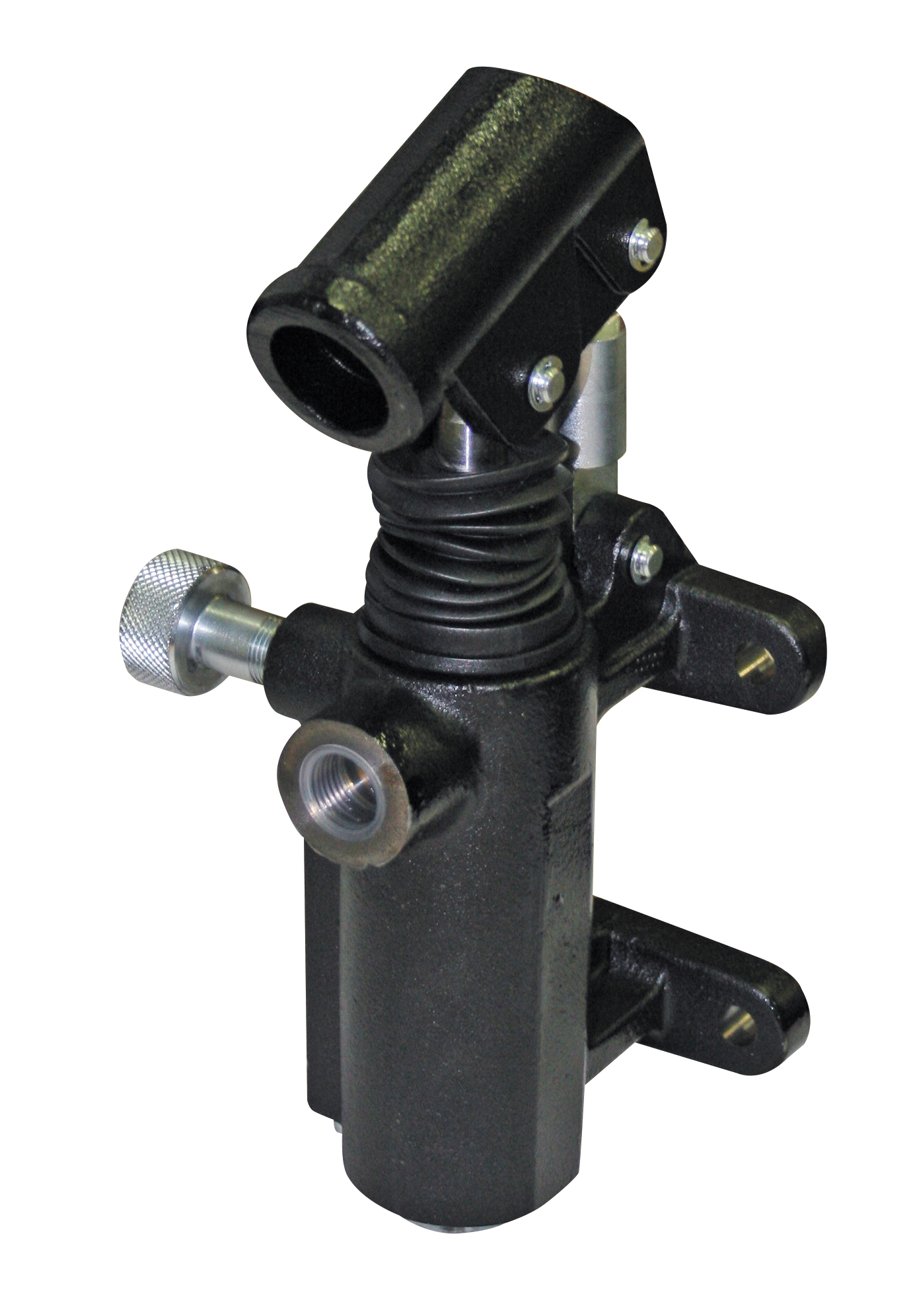 GL Hydraulic Inline single acting hand pump 48 CC with relief valve inside release handknob, comes with Bellows, 200 Bar Rated GL Hydraulic Inline single acting hand pump 48 CC with relief valve inside release handknob, comes with Bellows, 200 Bar Rated