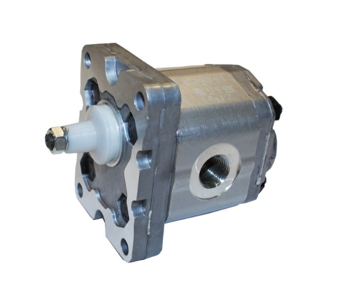 Flowfit Hydraulic Gear Pump, GP1, 1.1CC, Clockwise 3/8" Inlet & 3/8" Outlet BSP Ports, 4 Bolt EU Flange