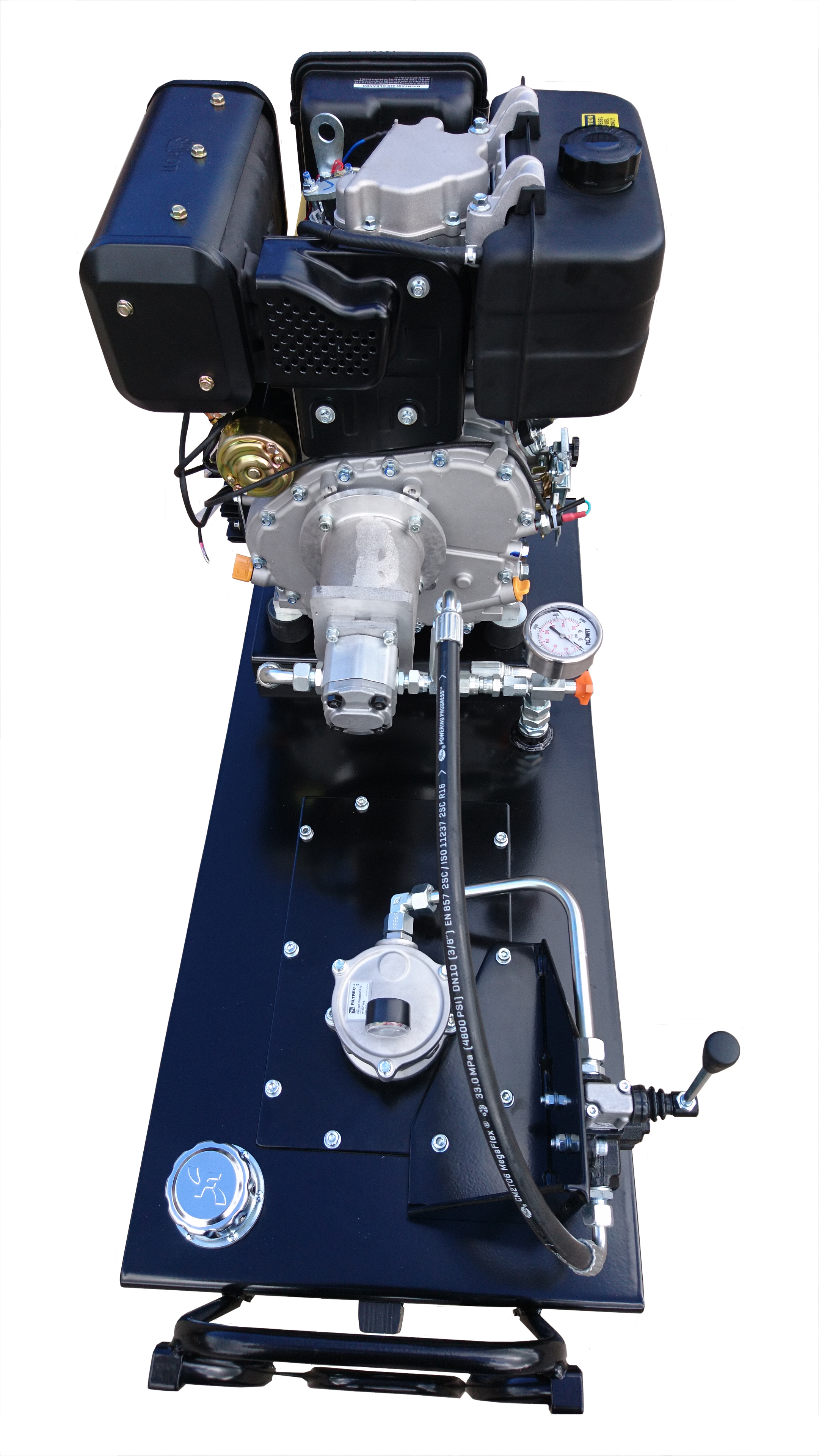 Loncin Diesel Engine Driven, Hydraulic Double Acting Power Unit, 9HP, 17 L/Min, 100L Tank