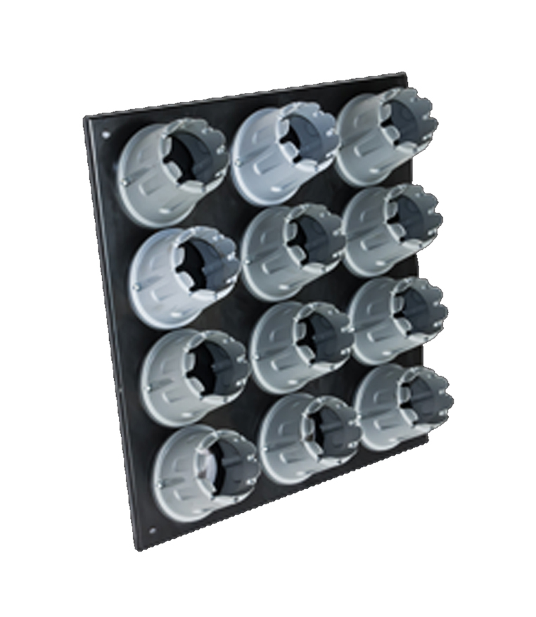 Wall Panel with 12 Die Storage