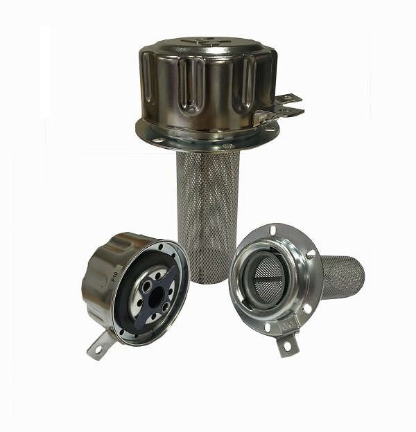 Pressurised Lockable Filler Breather, 6 Hole, 10 Micron with Welding Flange, 0.35 Bar / 5 PSI