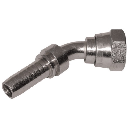 Vincke BSP 45° Elbow Swivel Female, 1/4" BSP 45° to 1/4" Hose