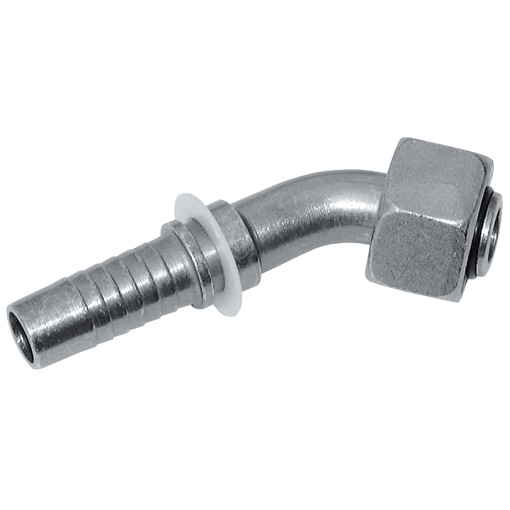 Vincke Metric 45° Elbow Swivel Female, M12 x 1.5 Metric 45° to 1/4" Hose