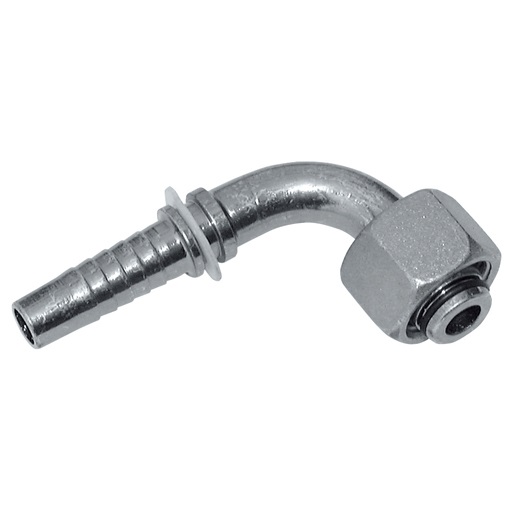 Vincke Metric 90° Elbow Swivel Female, M12 x 1.5 Metric 90° to 1/4" Hose