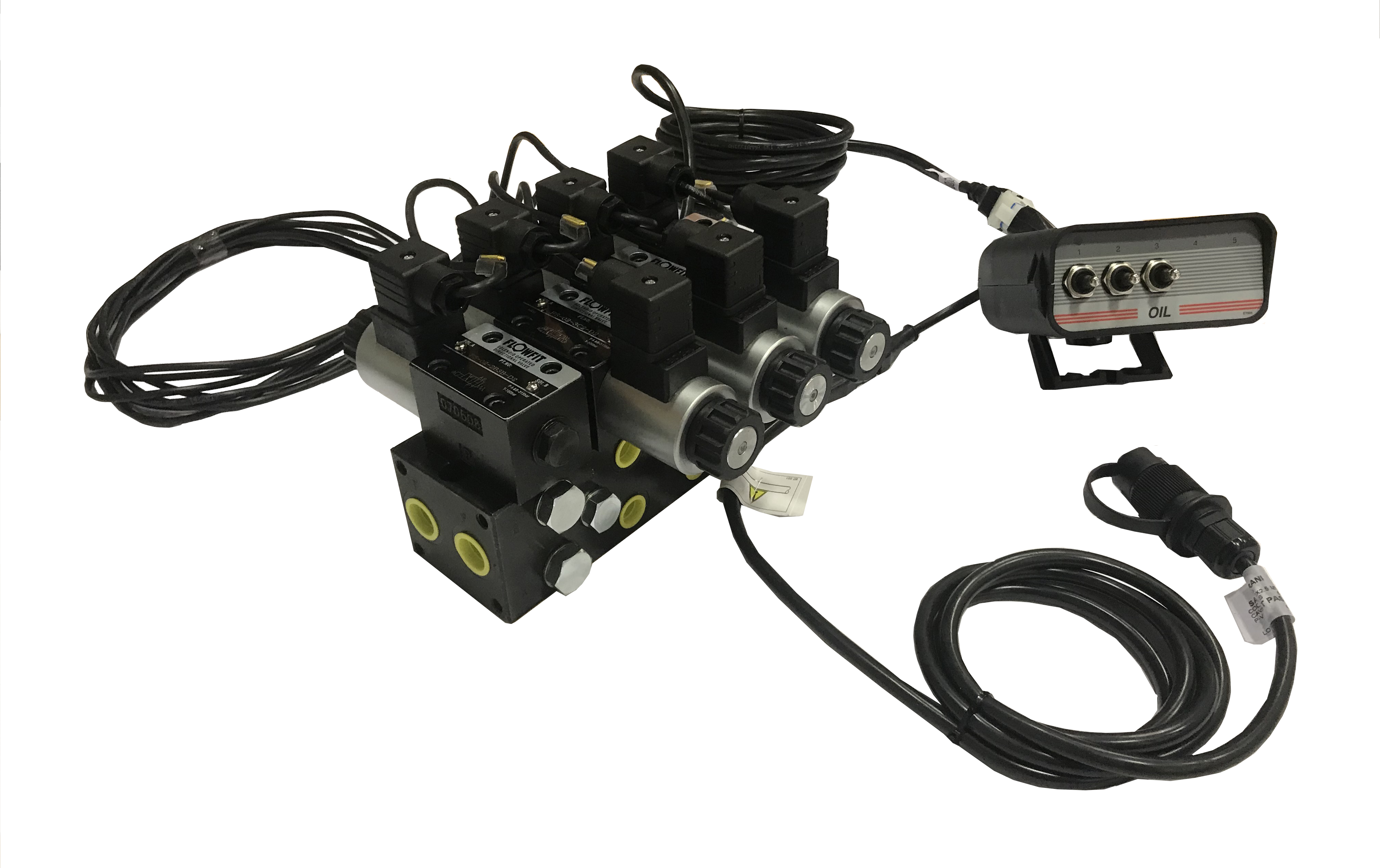 2 Switch Control Box Only for Electrohydraulic Manifolds, Wiring Included, 2 X D/SOL, 1 X Unloader