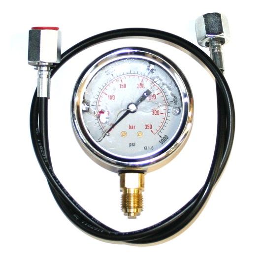 63mm 0-600 PSI Gauge and 2m test point kit