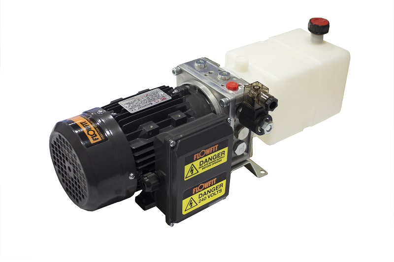 Flowfit Hydraulic AC Power unit, 240v, Single phase, Single Acting Circuit, 0.55Kw, 2.3L/min PT
