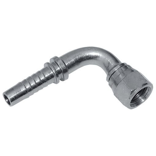 Vincke JIC 90° Elbow Swivel Female, 7/16" JIC 90° to 1/4" Hose