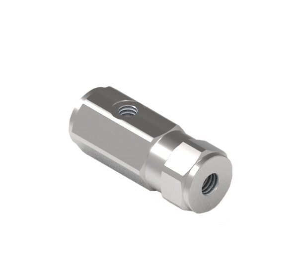 GL Stainless Steel Inline Pilot Operated Check Valve, Single Acting, 3/8" BSP Ports