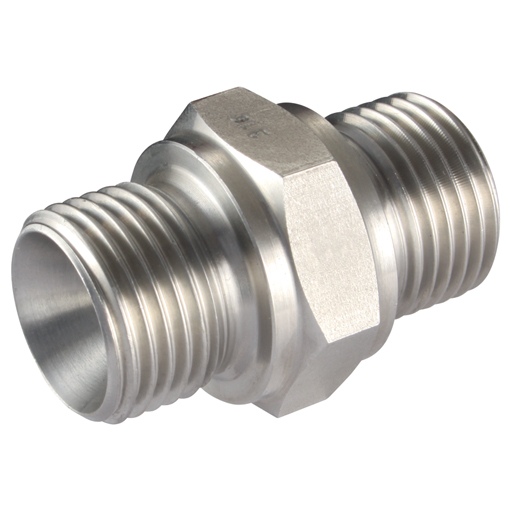 Stainless Steel BSP MALE X BSP MALE, 1/8" X 1/8