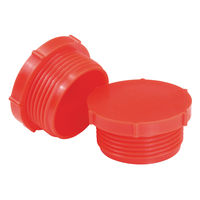 Red Protection Plug for Hydraulic Directional Control Valve, 1/2" BSP