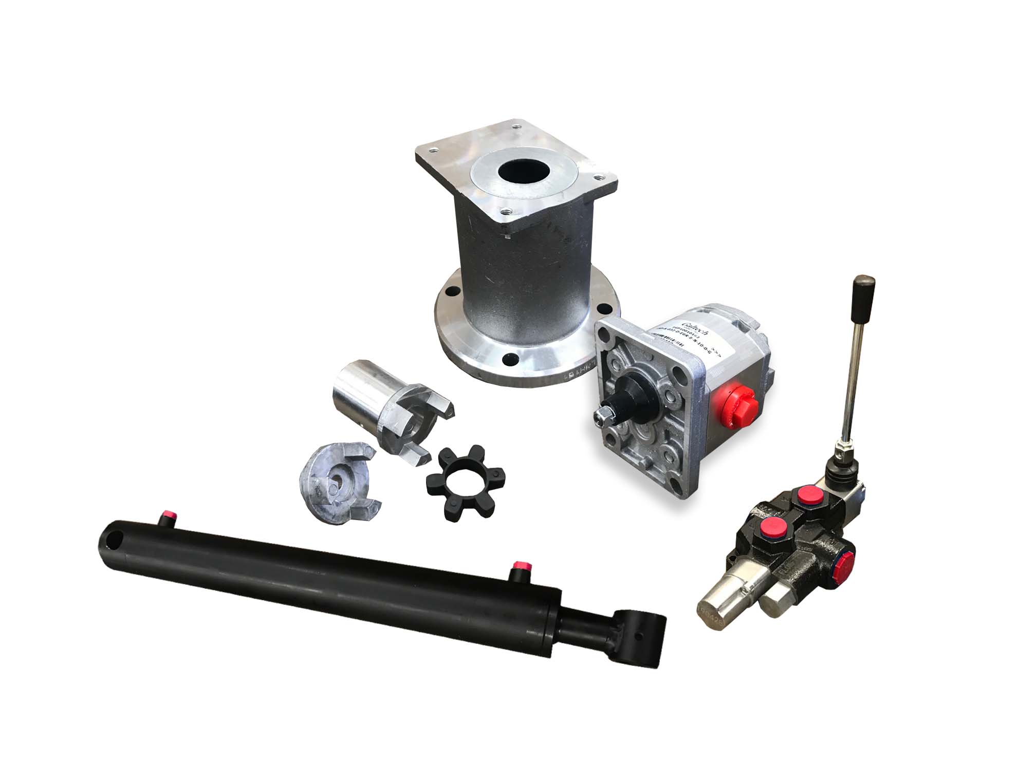 Log Splitter Kit With A Flowfit Auto Kickout Lever Valve For A Honda / Loncin Engine