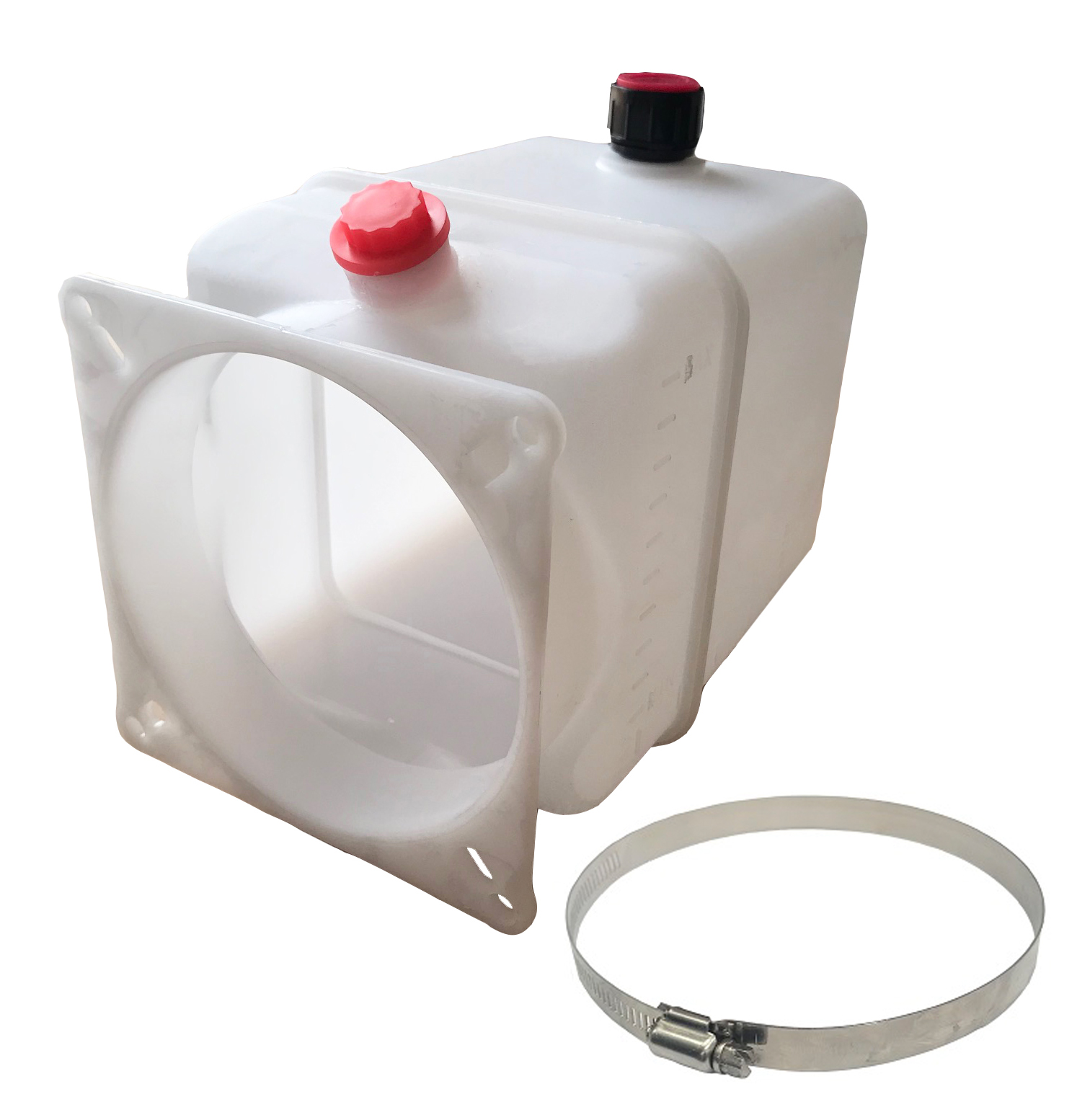 Plastic Tank Suitable for Flowfit 12 and 24V DC Power pack, 4.5 Litre Neck Size 120mm Plastic Tank Suitable for Flowfit 12 and 24V DC Power pack, 4.5 Litre Neck Size 120mm