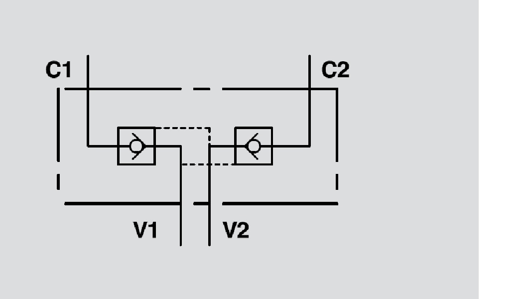 Hydraulic Double Pilot Operated Check Valve, VBPDE 3/4" Type A Hydraulic Double Pilot Operated Check Valve, VBPDE 3/4" Type A