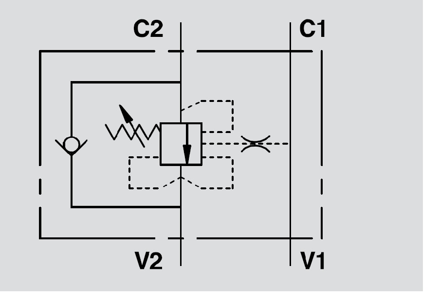 Hydraulic Single Overcentre Valve For Closed Centre VBCD 1/2" SE-A CC Hydraulic Single Overcentre Valve For Closed Centre VBCD 1/2" SE-A CC
