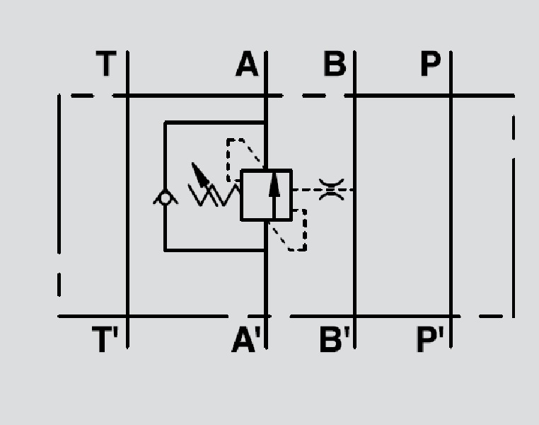 Hydraulic Single Overcentre Stackable Cetop 5 Valve, VBCD SE/B NG10 CETOP 5 Hydraulic Single Overcentre Stackable Cetop 5 Valve, VBCD SE/B NG10 CETOP 5