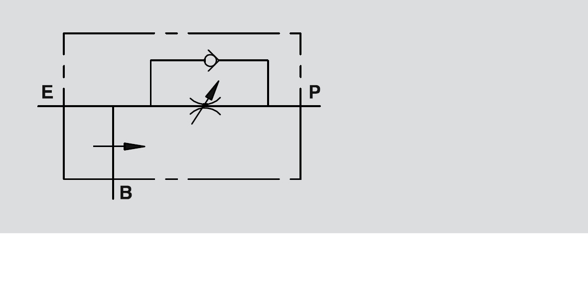 Hydraulic 3 Way Flow Control c/w Check & Excess to Tank RFP3, 3/8" c/VU Hydraulic 3 Way Flow Control c/w Check & Excess to Tank RFP3, 3/8" c/VU